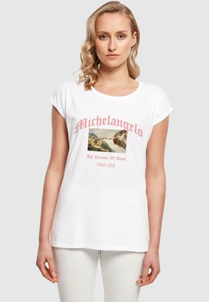 MICHELANGELO THE CREATION OF ADAM  - T-Shirt print - white