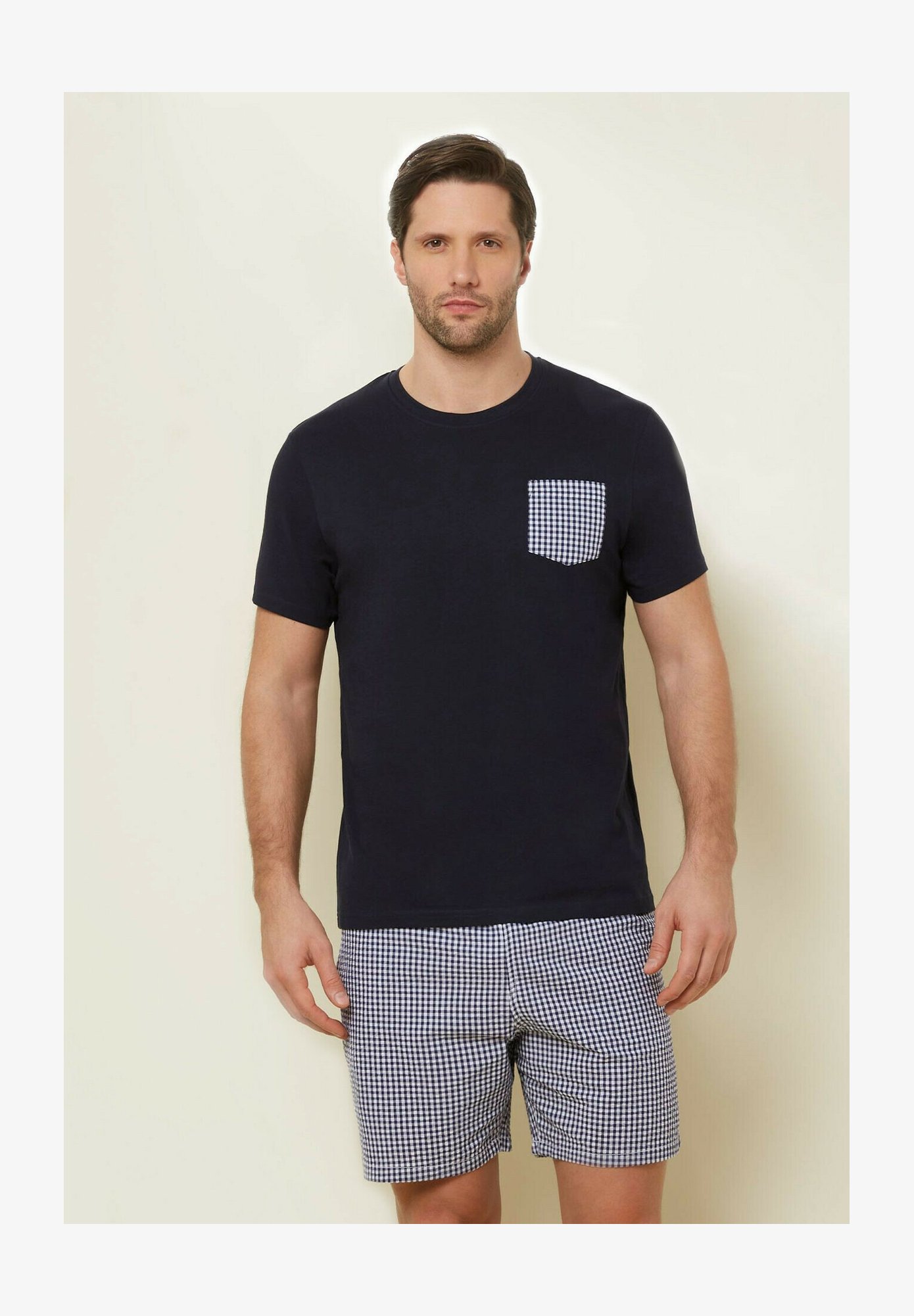 Women'secret Pigiama Lungo Daily Farmer's Market - Blu, 100% Cotone, Stampa Floreale, Taglia M