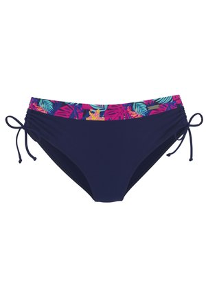 HOSE - Bikini-Hose - navy-pink bedruckt