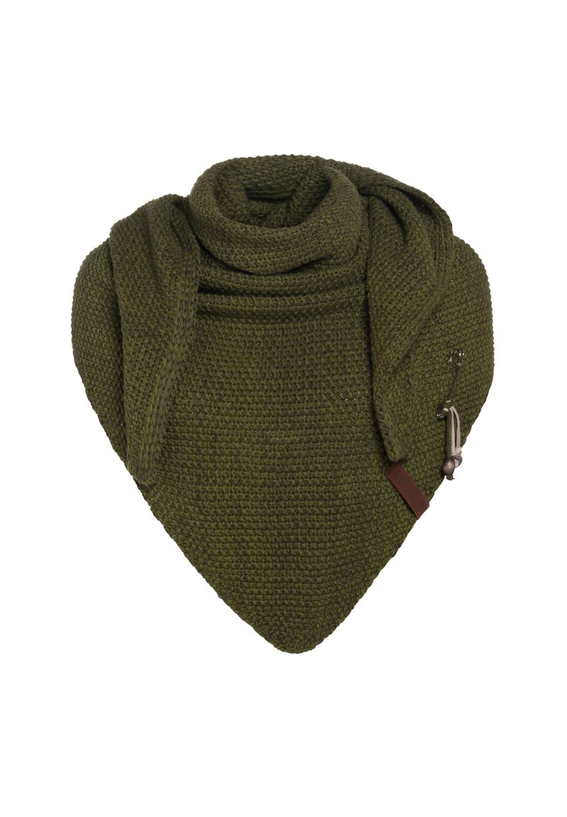 Knit Factory COCO - Halsdoek - moss green khaki