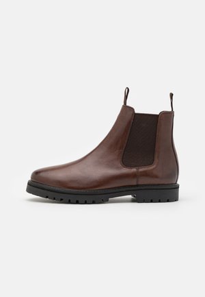 LEATHER - Classic ankle boots - brown