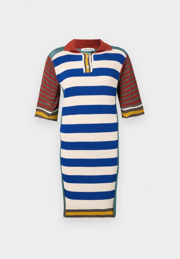 MIX POLO DRESS - Jumper dress - teal mix4