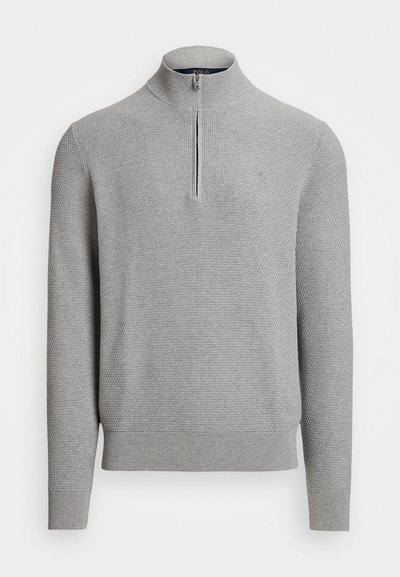 Polo Ralph Lauren PERFORMANCE QUARTER-ZIP SWEATER - Pulover - andover heather