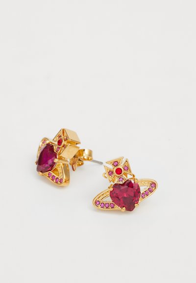 Vivienne Westwood ARIELLA EARRINGS - Auskarai - gold-coloured/light siam/fuchsia
