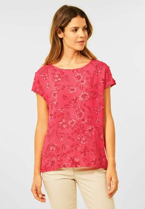 MIT PRINT - Blouse - rot