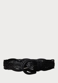 Braided Leather Belt - Cintura intrecciata - black