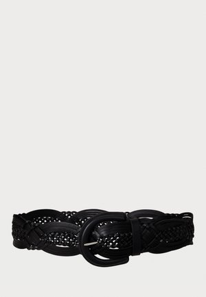 Lauren Ralph Lauren Braided Leather Belt - Braided belt - black