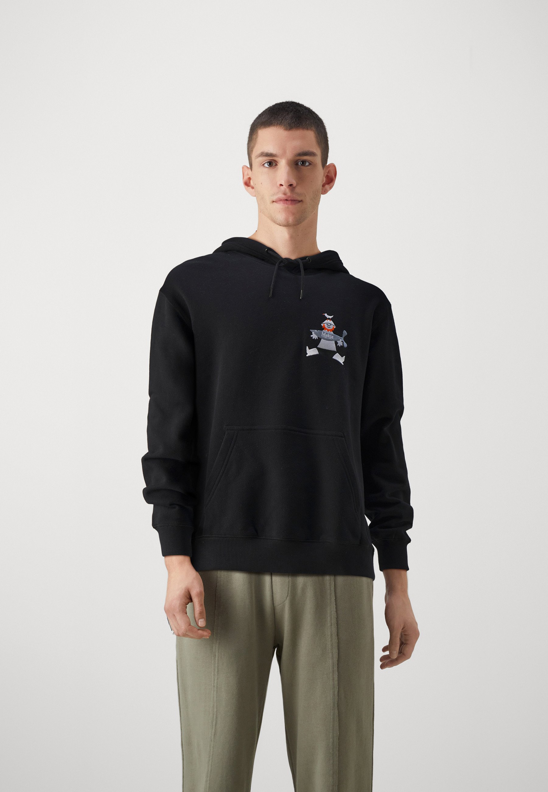 Felpa Con Cappuccio Color Block A Maniche Lunghe
