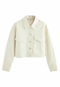 CROPPED UTILITY REGULAR FIT - Jachetă din denim - ecru