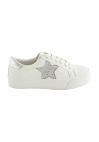 Next - FOREVER COMFORT CHUNKY STAR REGULAR FIT - Tenisice - white silver Minijatura 1