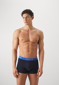 Lacoste 3 PACK - Boksarice - navy blue/peppermint/hydro