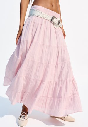 Bershka Maxi skirt - light pink
