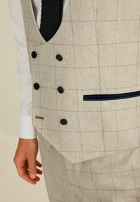 Next TRIMMED CHECK - Vest - light grey