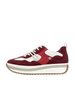 LOW  - Trainers - kirschrot weiß