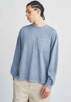 TORION POCKET - Camiseta de manga larga - office blue