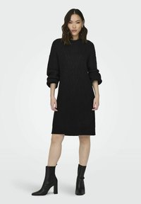 ONLY BALLONÄRMEL - Vestido de punto - black