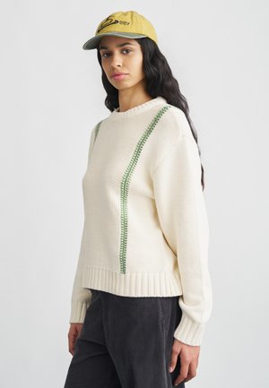 MEND STITCH CREW SWEATER - Πουλόβερ - cream