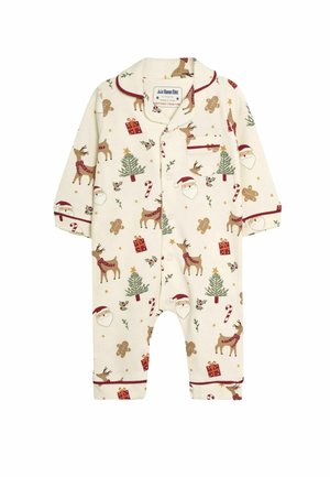 JoJo Maman Bébé CHRISTMAS ALL-IN-ONE - REGULAR FIT SET - Pizsamák - cream