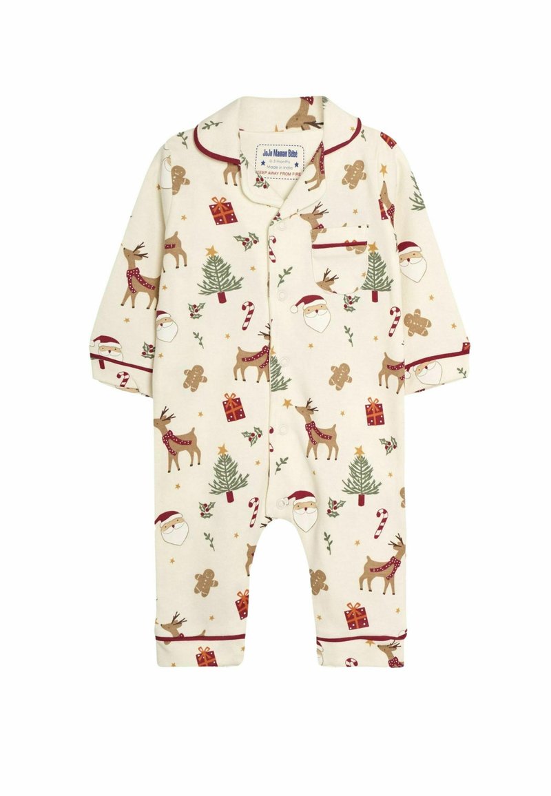 JoJo Maman Bébé CHRISTMAS ALL-IN-ONE - REGULAR FIT SET - Pijamale - cream