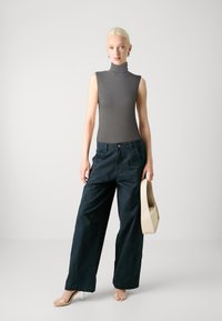 VILA VIFELIA 2 PACK - Top - medium grey melange/black