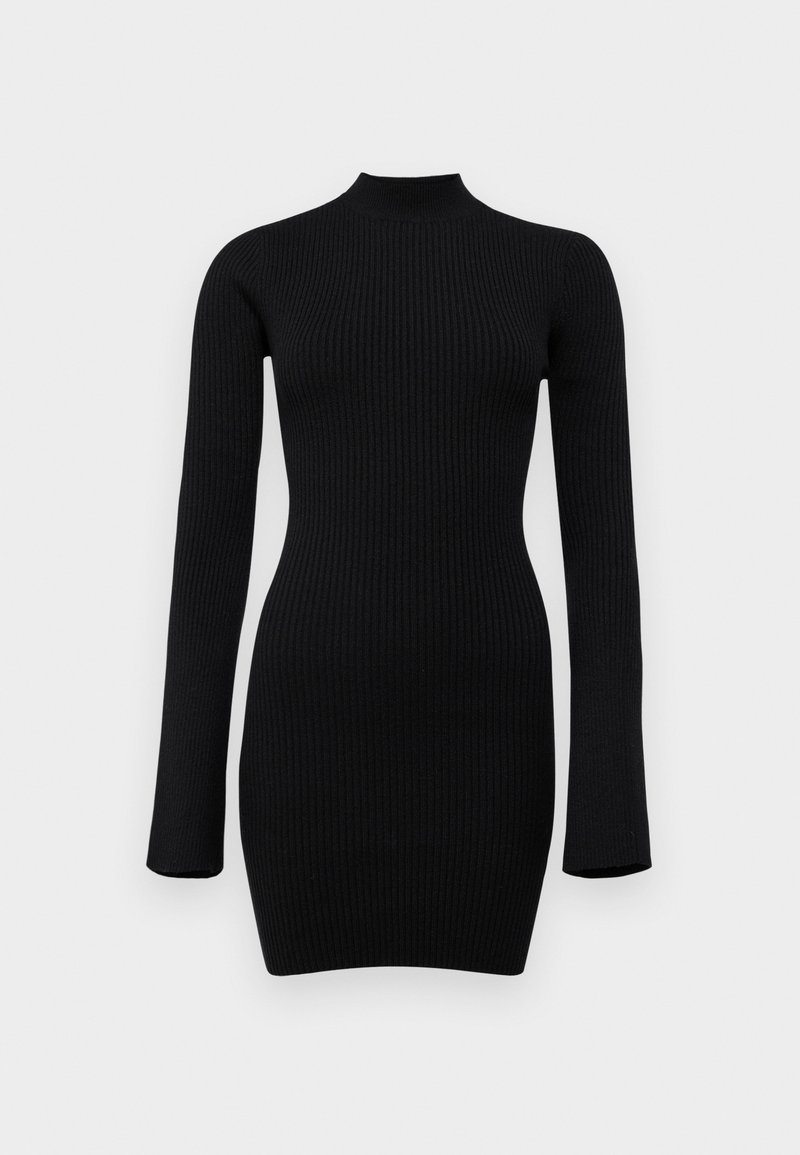 SOMETHINGNEW Gebreide jurk zwart