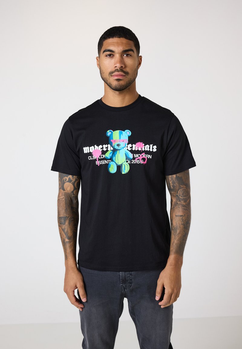 CLOSURE London - DRIP GRAFFITI TEDDY TEE - Print T-shirt - black, Enlarge