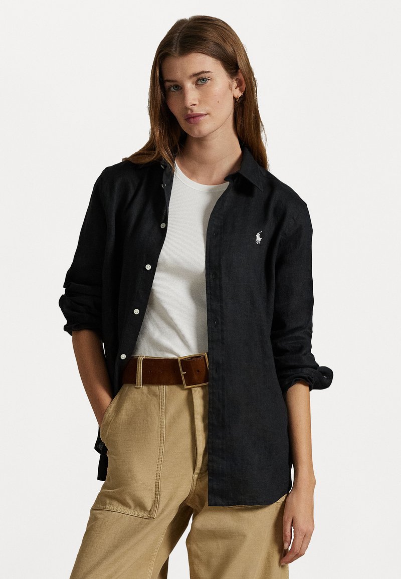 Polo Ralph Lauren - CLASSIC FIT LINEN SHIRT - Skjortebluse - black, Forstørre