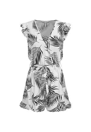 Cupshe, TROPICAL PALM PRINT  - Overal - white/black