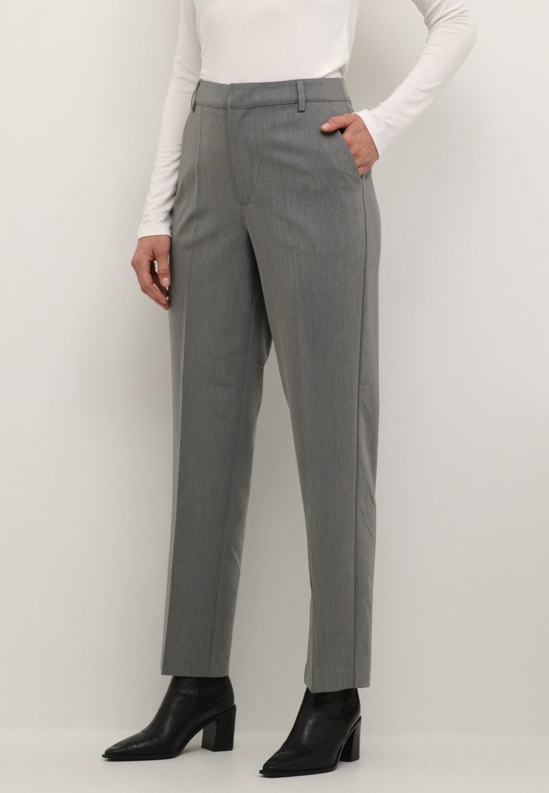 Kaffe KASAKURA - Chinos - dark grey melange