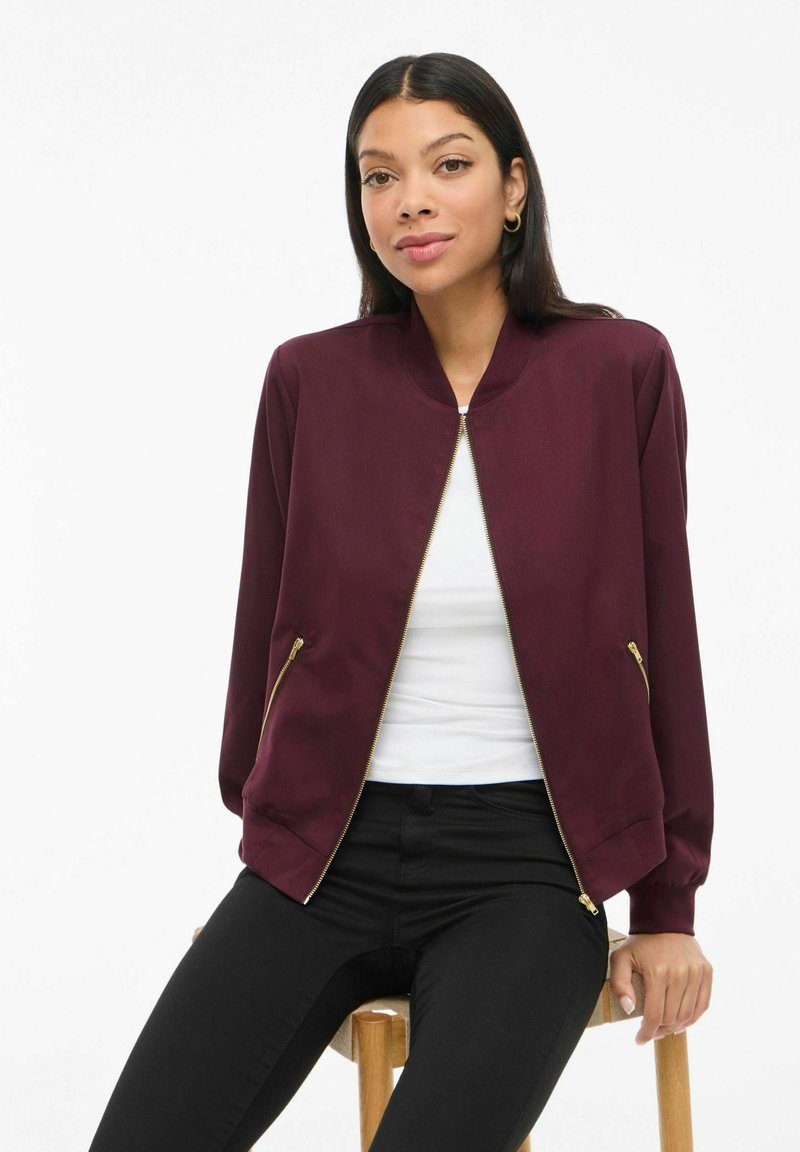 Veste Vila Bordeaux - Taille XS, Style Caban, Doublure Polyester, Neuve Sans étiquettes