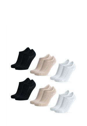 6-PACK - Trainer socks - beige black white
