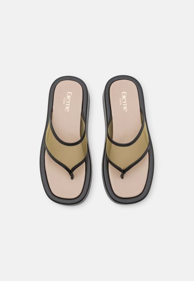 Elleme PLATFORM THONG  - Μιουλ - beige/black