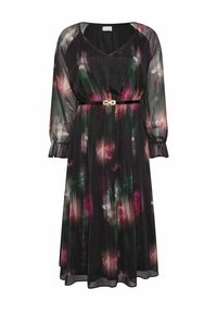 Yours Clothing FLORAL  - Vapaa-ajan mekko - black