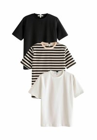 HEAVYWEIGHT 3 PACK - REGULAR FIT - Lihtne T-särk - multi black white neutral
