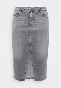 VMCVERI CALF SKIRT - Pencil skirt - medium grey denim