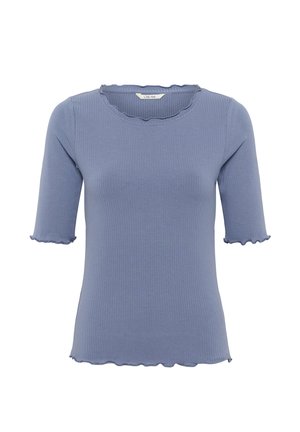Cream, CREAM CRRIBBA S/S BLOUSE - T-shirt basique - stonewash
