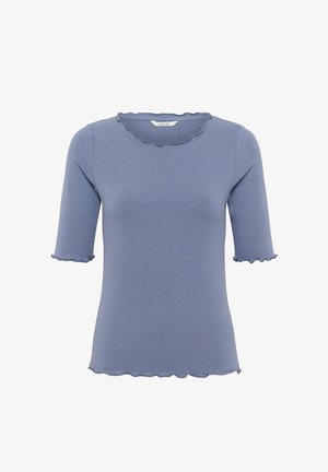 Cream, CREAM CRRIBBA S/S BLOUSE - T-shirt basique - stonewash