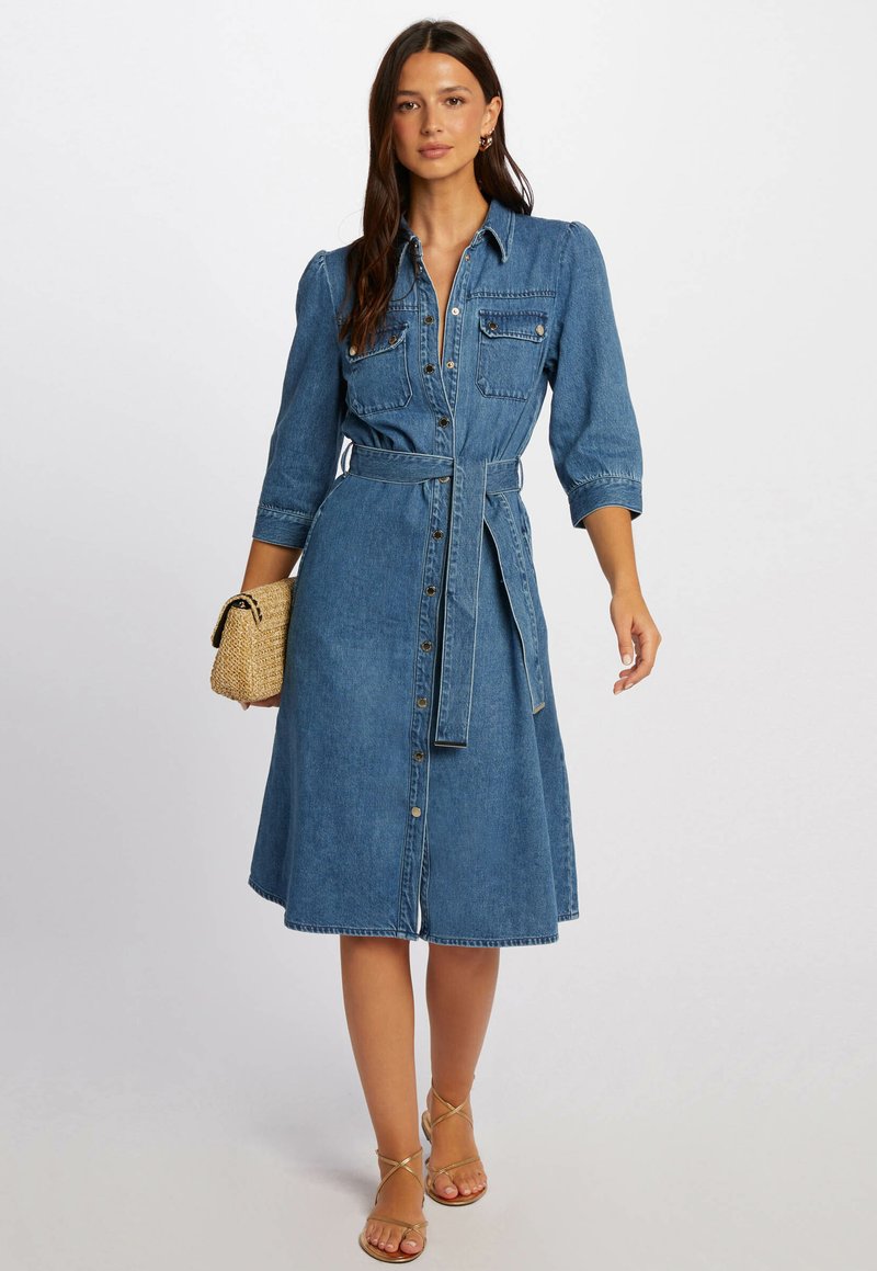Morgan Denim dress - jean stone/blue denim - Zalando
