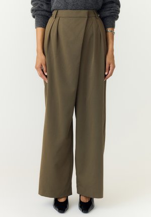 YAS, YASWERA HW PANT - Pantalon classique - stone gray