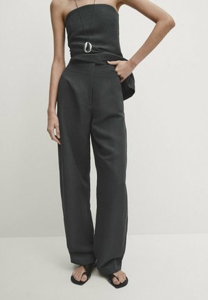 Massimo Dutti Pantalon classique - dark grey