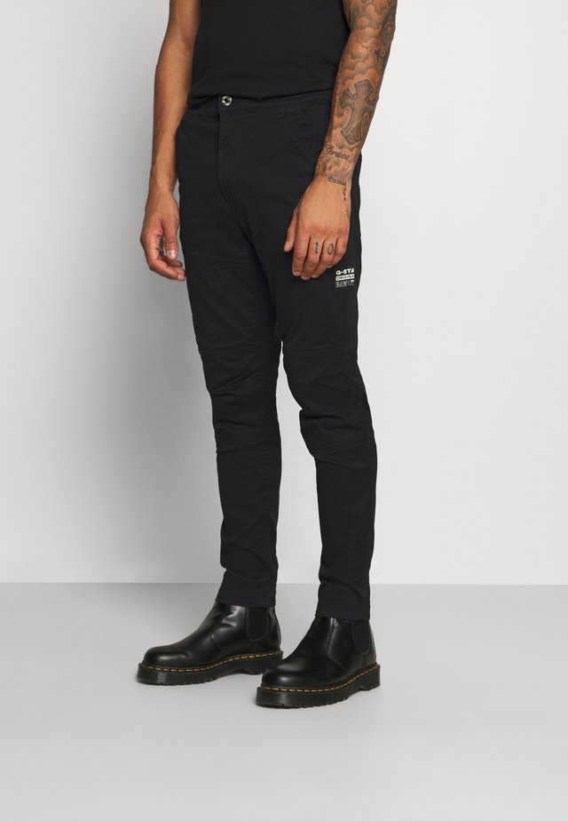 RACKAM 3D SLIM TRAINER - Pantalones - dark black