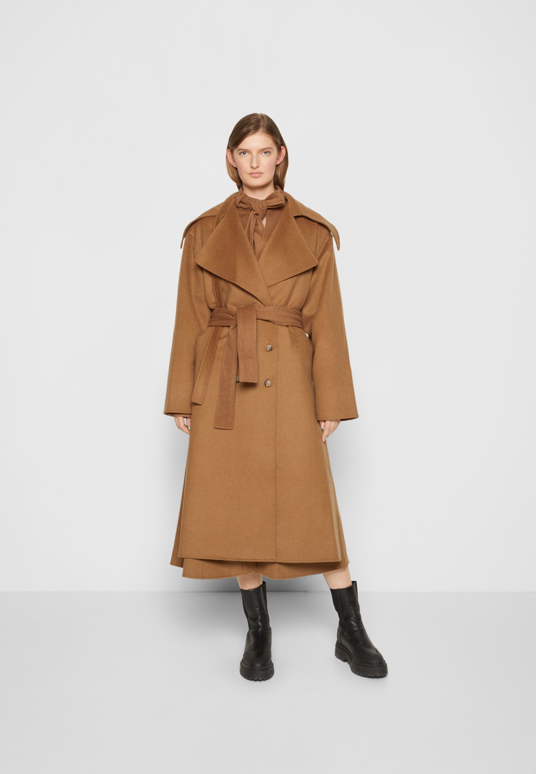 zalando camel coat