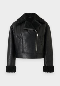 ANISSE - Jakna iz umetnega usnja - black