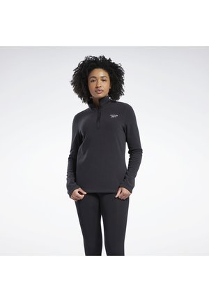 ZIP - Felpa in pile - black