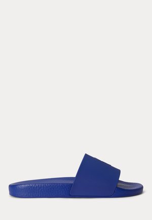 Polo Ralph Lauren SIGNATURE PONY SLIDE - Sandales de bain - royal/deckwash white