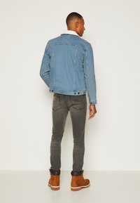 Denim Project KASH TEDDYC DENIM JACKET - Džinsa auduma jaka - light blue