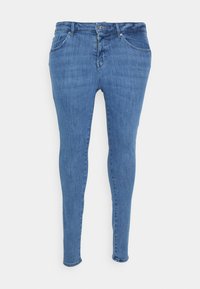 CARPOWER MID PUSH UP  - Testhezálló fazon - dark medium blue denim