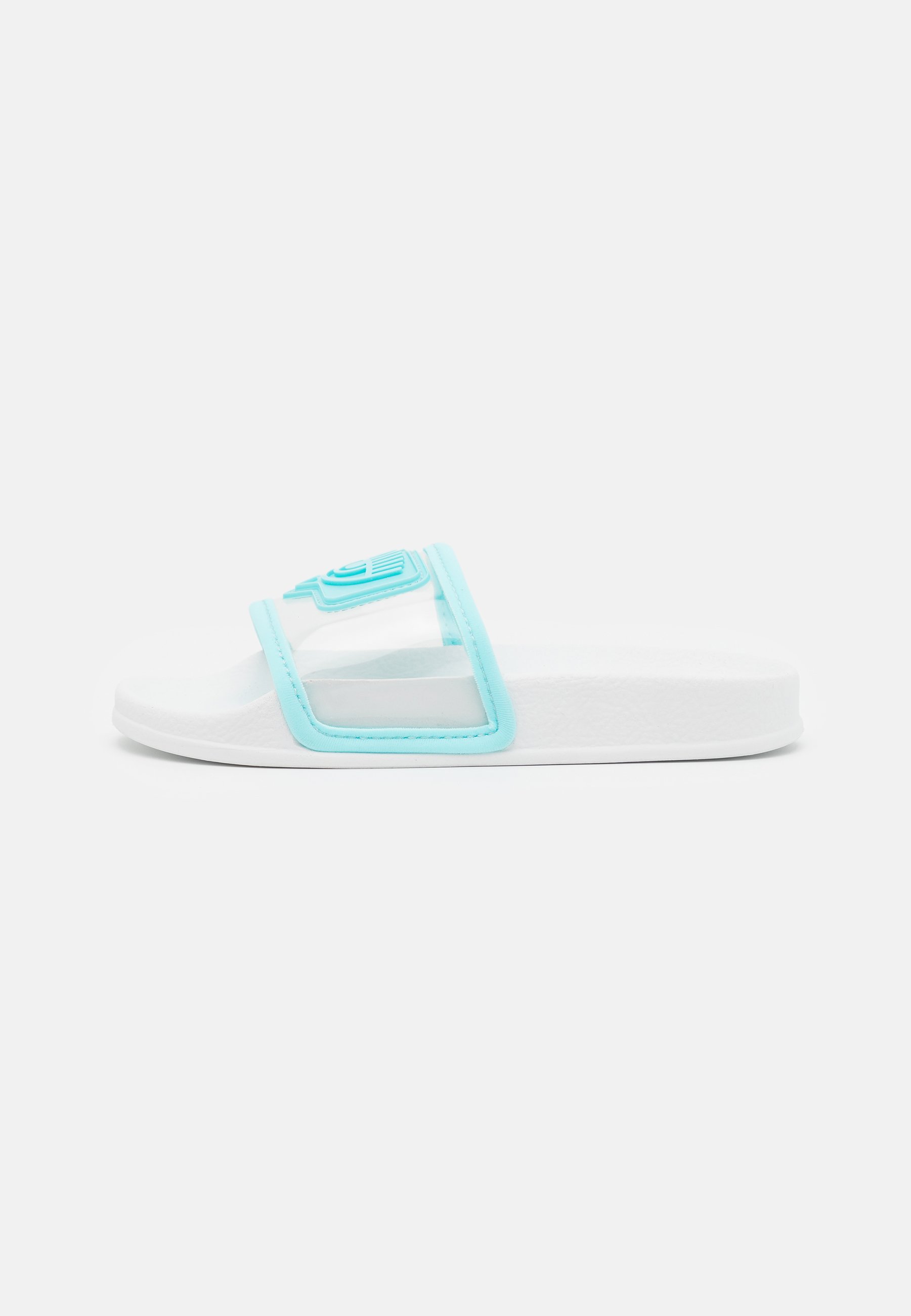 CHIARA FERRAGNI SLIDERS EYELIKE - Chanclas de baño - light  blue/transparente - Zalando.es