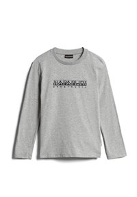 Napapijri S BOX LS - Pitkähihainen paita - medium grey melange