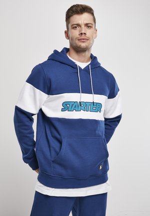 Pulover s kapuco - space blue/white